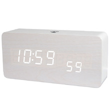LED Digital Alarm Clock with Humidity & Temperature Display